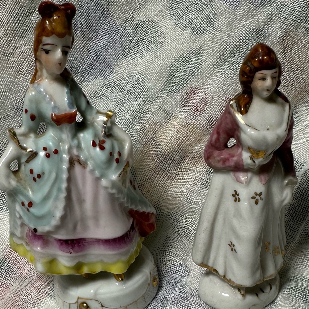 Two Occupied Japan Collectible Figurines